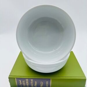 Williams-Sonoma Pantry Essentials White Ceramic Soup Cereal Bowls Set of 2